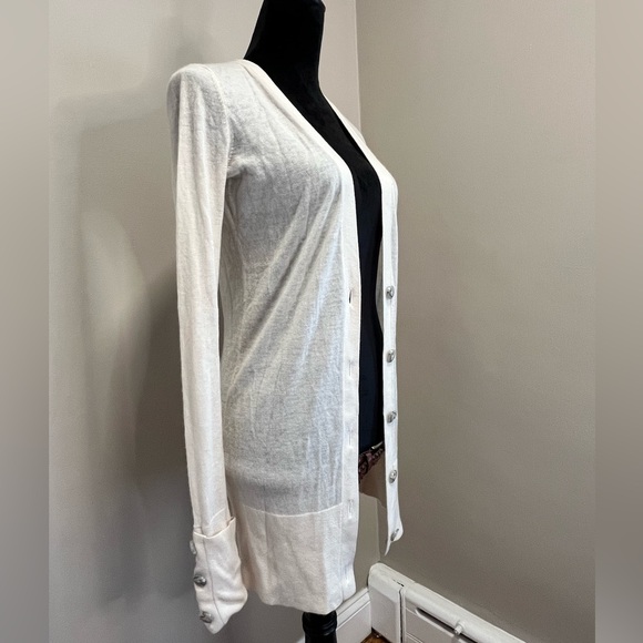 Club Monaco Cream Cashmere Cardigan sz XS - Picture 7 of 13